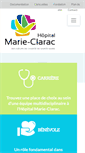 Mobile Screenshot of hopitalmarie-clarac.qc.ca
